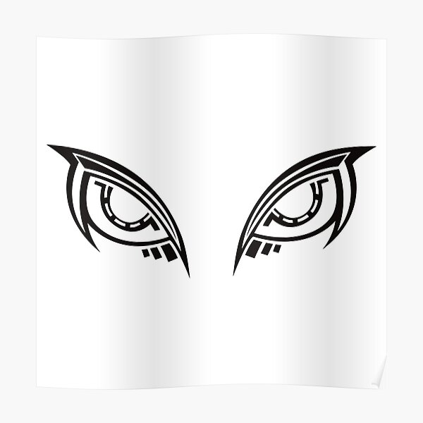 Abstract tribal tattoo with eye concept No. A24 Poster RB1508 product Offical a24 Merch