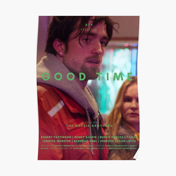 GOOD TIME ROBERT PATTINSON A24 POSTER Poster RB1508 product Offical a24 Merch