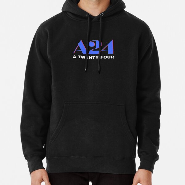 A24 Blue and Red Logo with Text Pullover Hoodie RB1508 product Offical a24 Merch