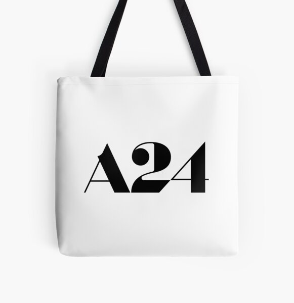 A24 - Black Logo All Over Print Tote Bag RB1508 product Offical a24 Merch