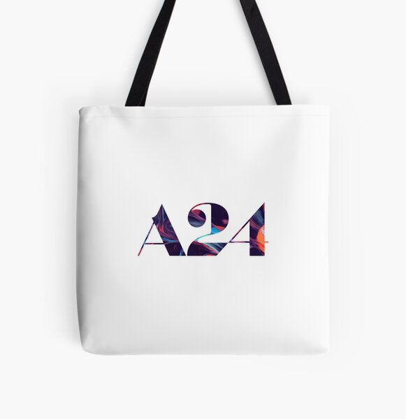 Dark holographic A24 logo All Over Print Tote Bag RB1508 product Offical a24 Merch