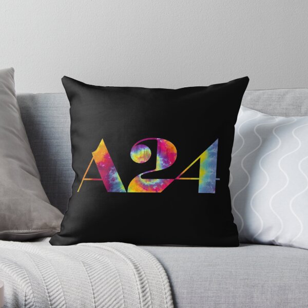 A24 tie dye logo Throw Pillow RB1508 product Offical a24 Merch